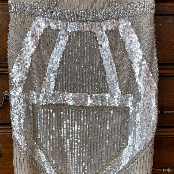 Aidan Mattox Sleeveless Beaded Sequin Sheath Dress - Picture 7 of 13